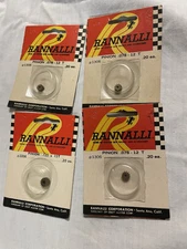 12 Tooth Brass Slot Car Pinion .078" Medium Rannalli Original NOS #1306 X 3 Card