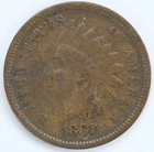 VF 1880 Indian Head Cent