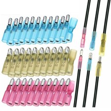 200PCS Heat Shrink Bullet Connectors Kit 22-10AWG, Waterproof Insulated  Fem...