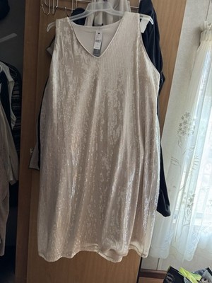 Lane Bryant White Sequin Dress Size 24