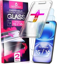 2PCS Screen Protector for iPhone 15/16 6.1 Inch Ultra HD Clear Case Friendly