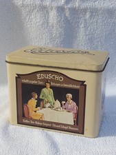 Eduscho Blechdose Dose Replikat Original 20iger Jahre alt gebraucht