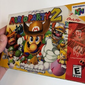 Nice! Mario Party 2 - Nintendo 64 N64 Complete In Box W/ Protector Tested Cib