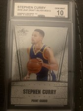 ? 2018 Leaf Draft Silver #DS13 Stephen Curry Rookie Card CCG 10 GEM MINT ?. rookie card picture