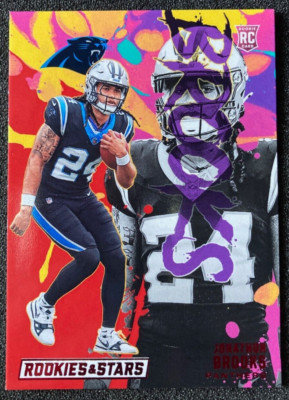 Jonathon Brooks 2024 Rookies & Stars Rookie Exclusive Longevity Red RC Panthers