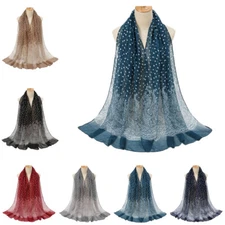 Women Hijab  Long Scarf Shawl Muslim Turban Headscarf Islamic Stole