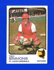 1973 Topps SET BREAK #85 TED SIMMONS EX+/EXMINT HOF ST LOUIS CARDINALS (SB8)