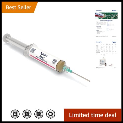 Compact 10ml No Clean Flux Paste with Plunger Dispenser for Easy Application