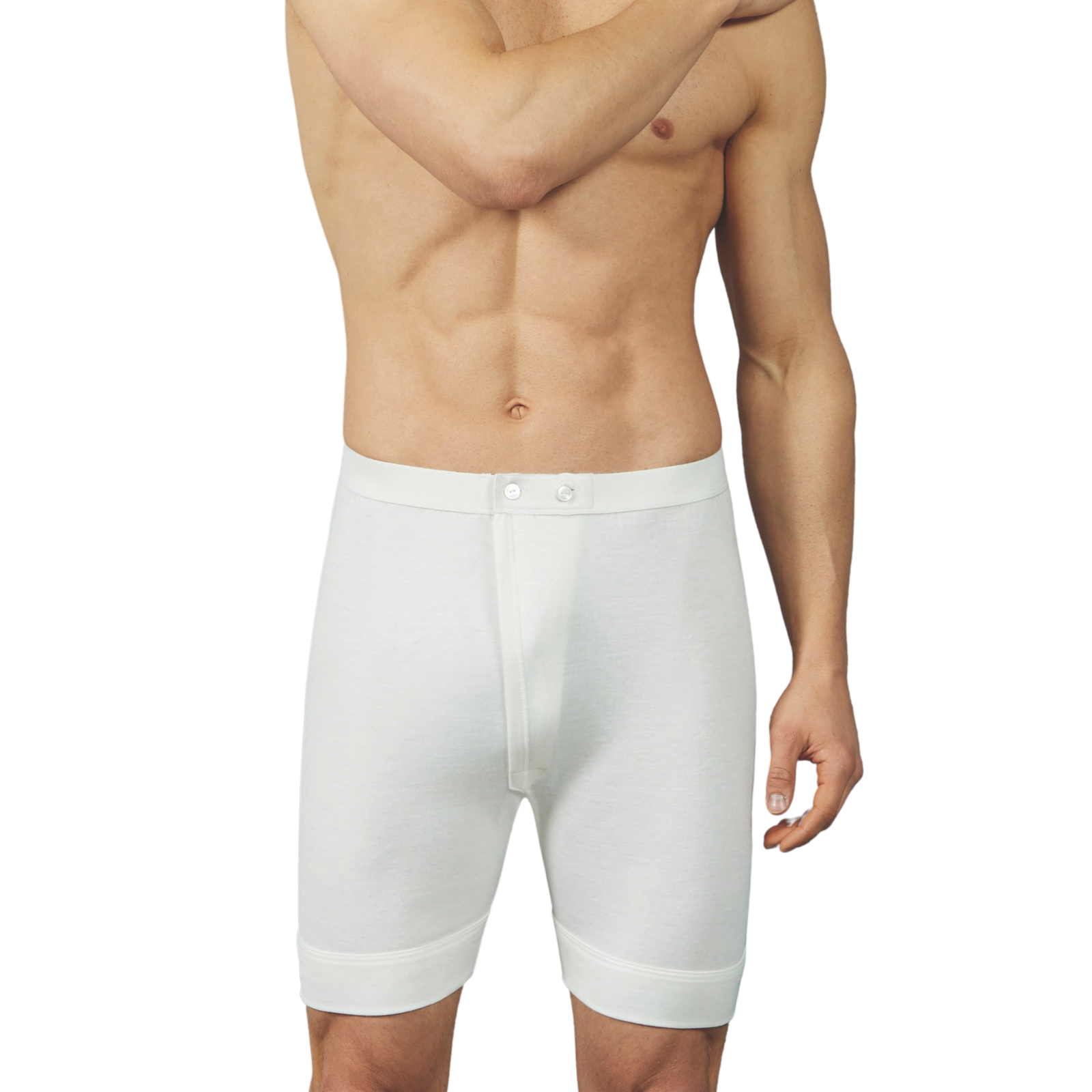 Mutande Termiche Uomo In Lana E Cotone - Gamba Lunga, Calde E Comode | Set Da 3 Pezzi | Made In Italy - Foto 8