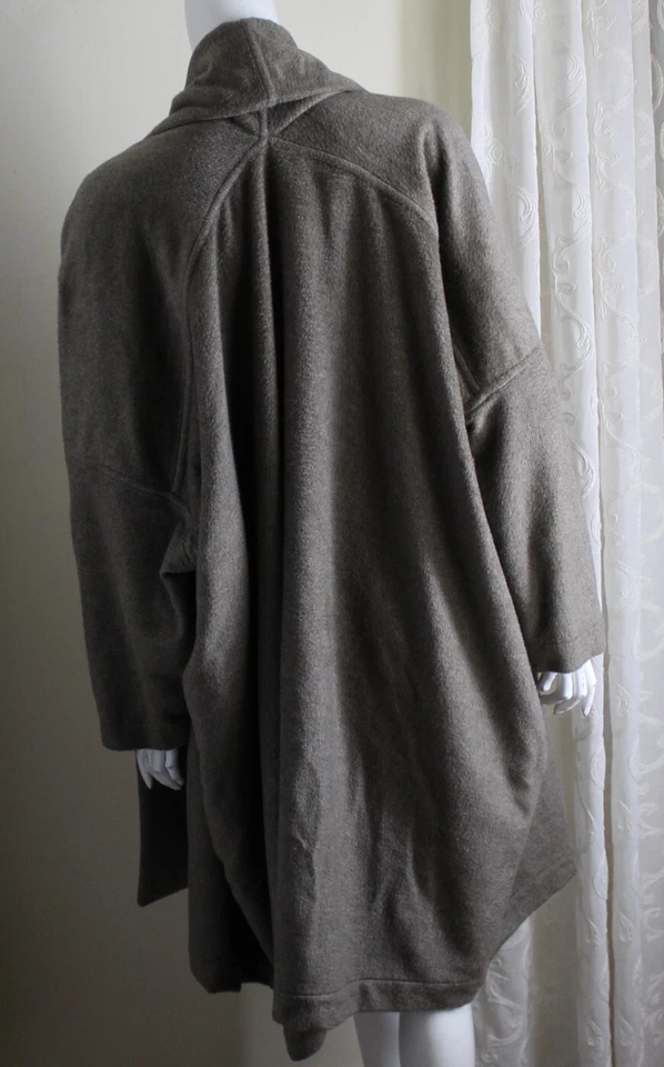 INCREÍBLE Chaqueta de jersey de forro polar de cachemira 1 41"L 2x 3x 4x NATURAL 100% cachemira Foto 3 de 4