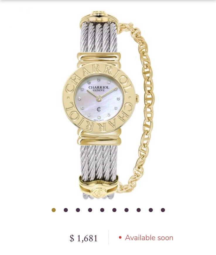Charriol Gold Plated Case Women Wristwatches for sale | eBay