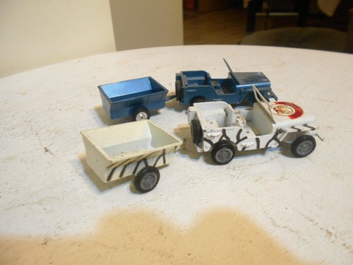 Willys CJ2A Jeep Trailer Gama MB M38 CJ5 CJ3A CJ7 Diecast 1:43 Matchbox Matel - Picture 2 of 9