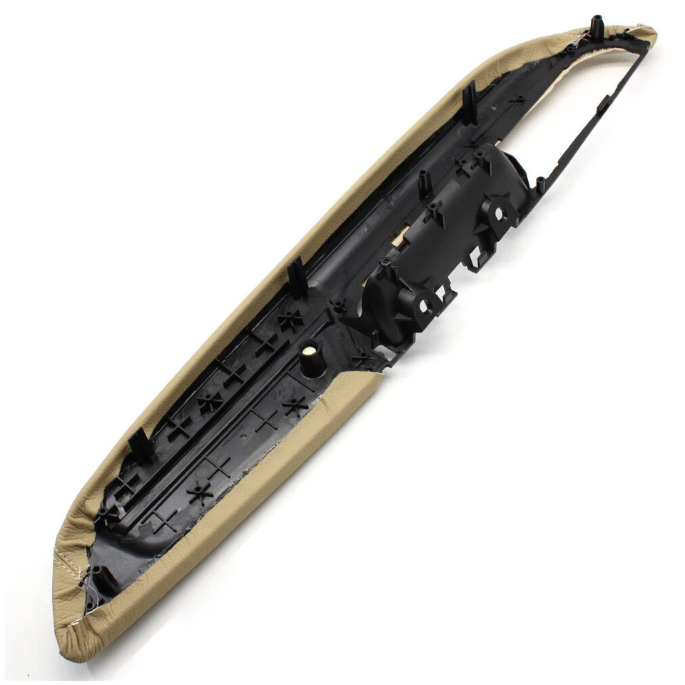 For BMW X5 X6 E70/E71/72 Interior Door Armrest Leather Outer Frame Red Brown LHD - Image 2 of 4