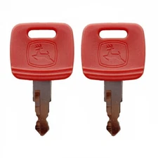 2 John Deere Ignition Keys RE183935 for Tractors, Combines and Sprayers