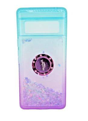Google Pixel 6 PRO Case, Moving Liquid Holographic Sparkle Glitter with Kic