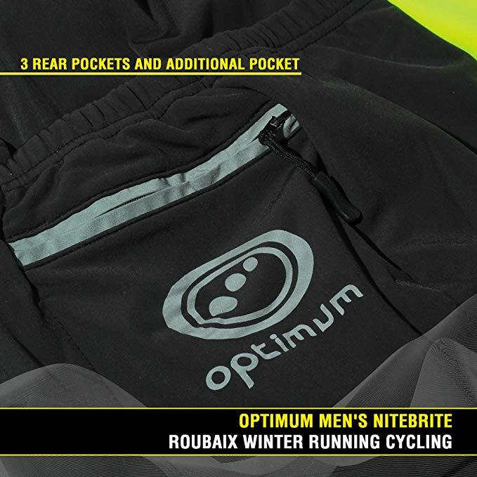 Optimum Men's Nitebrite Cycling Roubaix Winter Jacket, Small