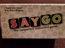 SayGo "The Competitive Crossword Game" Say Go  - Used Once ! COMPLETE 