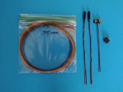 .75mm Colored FIBER OPTIC LIGHTING Kit for scale models etc $22value + FreeBonus