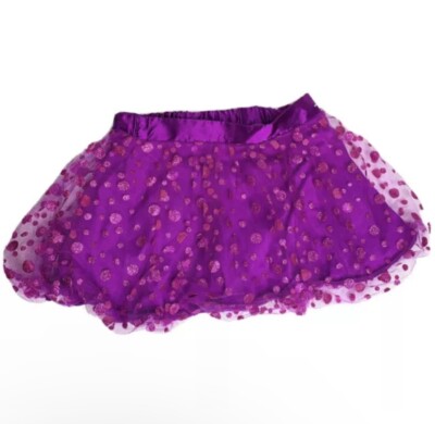 Kids Headquarters Glitter Tutu Skort Skirt Girl 8 Medium M Purple Witch