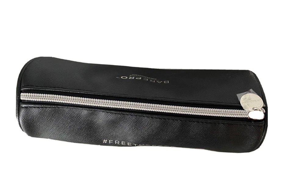 BARE MINERALS BAREPRO Maquillaje Cosmético Estuche Suave Negro Bolsa de Viaje Cremallera Nuevo Foto 3 de 4