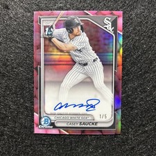 2024 Bowman Draft Casey Saucke Snack Pack “Bubble Gum” Auto #’d 1/5 SSP 💎🔥🔥