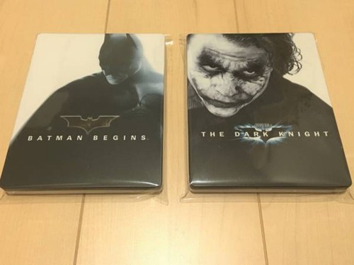amazon.co.jp limited Batman Begins Blu-ray Dark Knight SteelBook rare 2pcs set - Picture 1 of 2