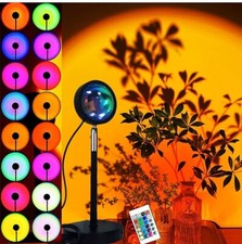 Sunset Lamp Multiple Colors with Remote Sunset Projection Lamp 16 Colors Suns...