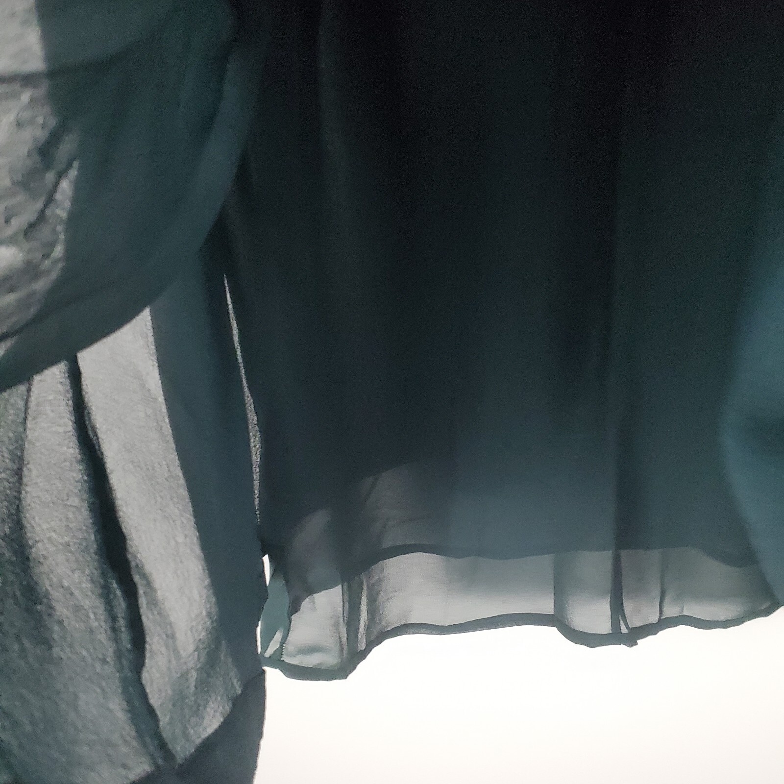 Tory Burch Silk Tunic Mini Dress Women 10 Hunter Green Layered Lagenlook Keyhole thumbnail 15