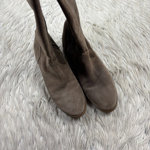 NWOB Born Women's EUR 41 - US 10 / 10.5 Brown Suede Dal Over the Knee Boots - Picture 4 of 7