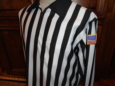 Vintage Honig's Whistle Stop Referee Poly Jersey Shirt XL TALL USA