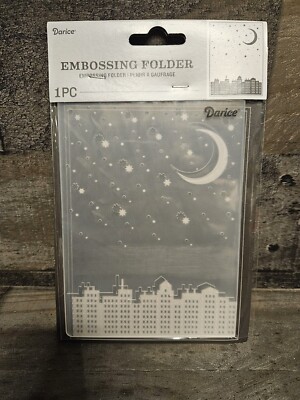 Darice Embossing Folder City Moon Universal 9151-11-2018 New