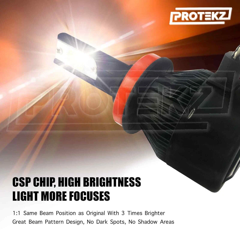 Protekz LED Headlight Kit H1 Bulbs Low Beam for Audi Allroad Quattro 2003 - 2005 - Image 4 of 4