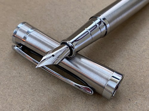 Pluma Estilográfica Jinhao Baoer 388 Acero Inoxidable 0.5mm Plumín + 5 CARTUCHOS DE TINTA GRATIS - Imagen 28 de 31