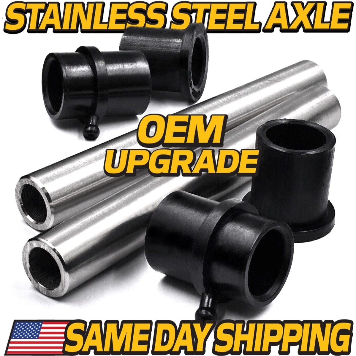 2Kts) Stainless Steel Axle Kit for White Outdoor ZT42 ZT50 ZT54