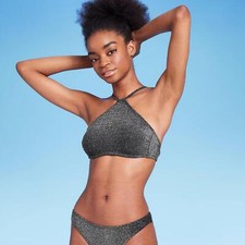 wild Fable High Next Halter Bralette Bikini Top PID-996Z5Z 2XS D/DD S XL XS