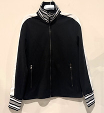 NWT Michael Kors Men's Black Cotton Blend Full Zip Sweatshirt Size L 178