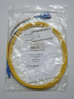 2m SC E2000 Duplex Singlemode SMF Glasfaserkabel