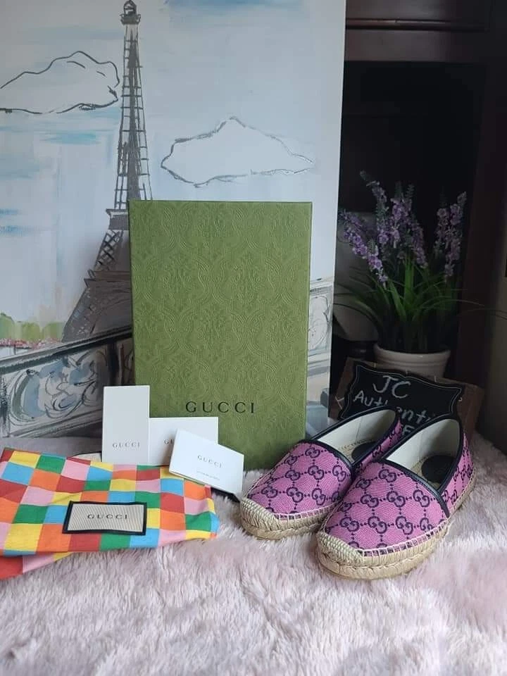Espadrille femme multicolore GUCCI GG Supreme neuve disponible en taille 8
