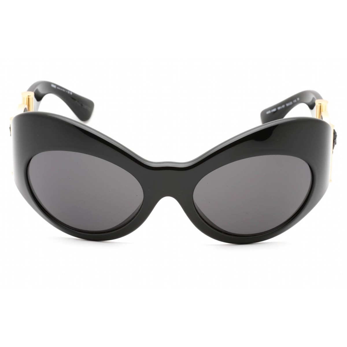 Versace Women's Sunglasses Black Plastic Cat Eye Full Rim