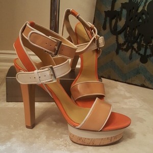 orange sandals size 8