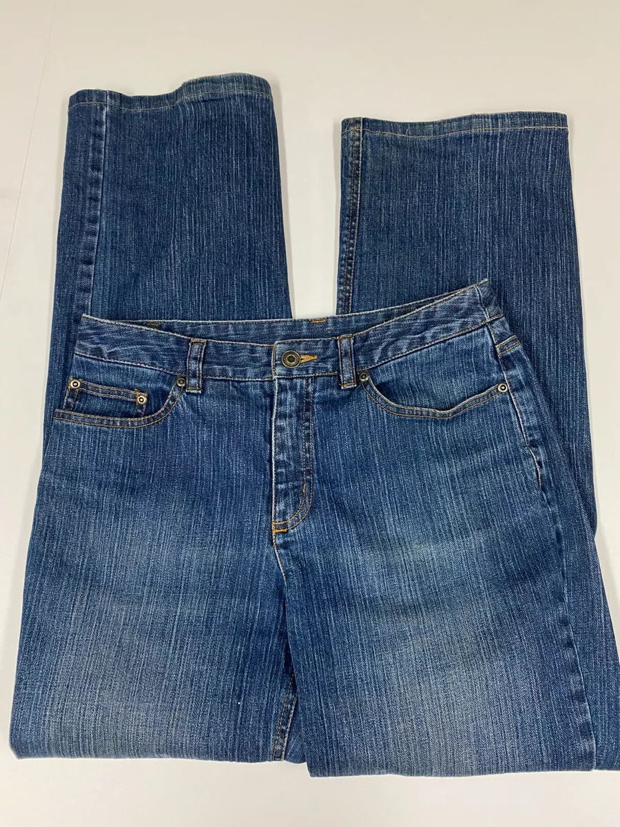 Talbots Womens Jeans 6 blue denim Stretch straight