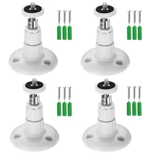 4X Security Camera Wall Mount Holder 360° Swivel Ajustable F Arlo Cam Pan System