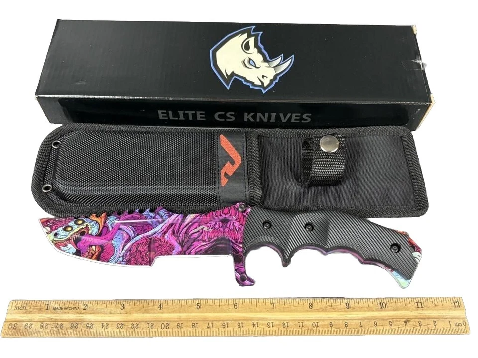 Elemental Knives Hyper Beast Huntsman Knife CS:GO Collectible, Stainless NIB - image 2 of 4