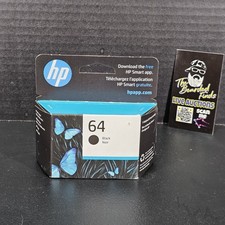 HP 64 Black Original Ink Cartridge, 200 pages, N9J90AN 140 Exp 1/2026