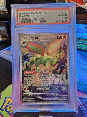 2025 Pokemon PFL EN #101 Flygon Illustration Rare PSA 10 Fresh