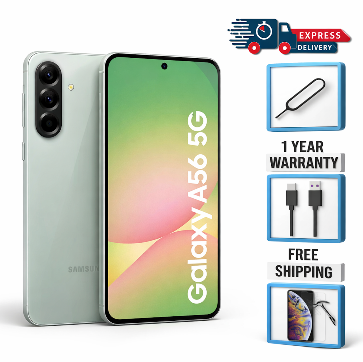 新品SAMSUNG A566 Galaxy A56 Dual 5G 128GB Amazon.com: Samsung Galaxy A56 5G 2025 | 128GB, Dual SIM | 6.7