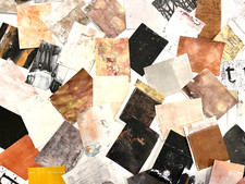 Carte collage per riviste d'arte, riviste spazzatura, media misti, collage art