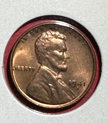 1941S US Choice Uncirculated LINCOLN Cent! FULL RED" "San Francisco" Old Coin!