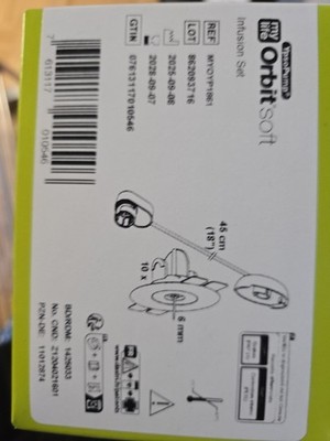 MYLIFE Orbit Micro 2.0 Ypsomed Ypso Pump Infusion Set, 60cm Schlauch, 5,5mm
