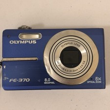 Olympus FE-370 Digital Camera blue - NO Battery NO charger